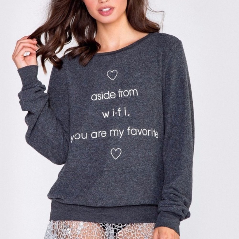 Wildfox Purple Crew Neck Jumper